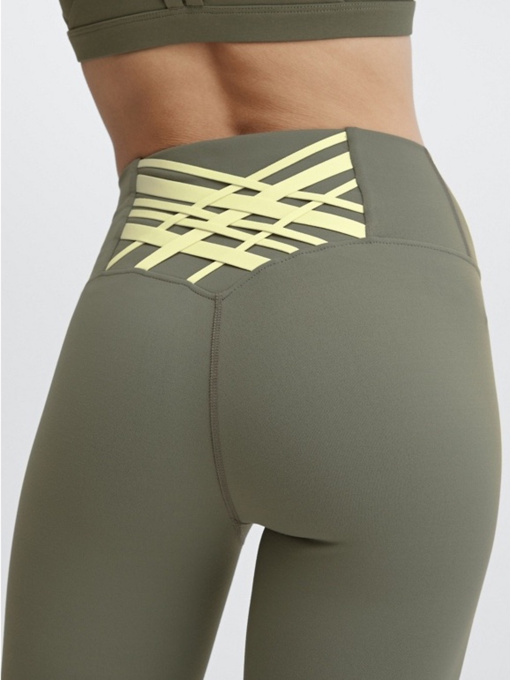 Fabletics Activewear Set: Boost PowerHold 7/8 Leggings & Strappy Sports Bra